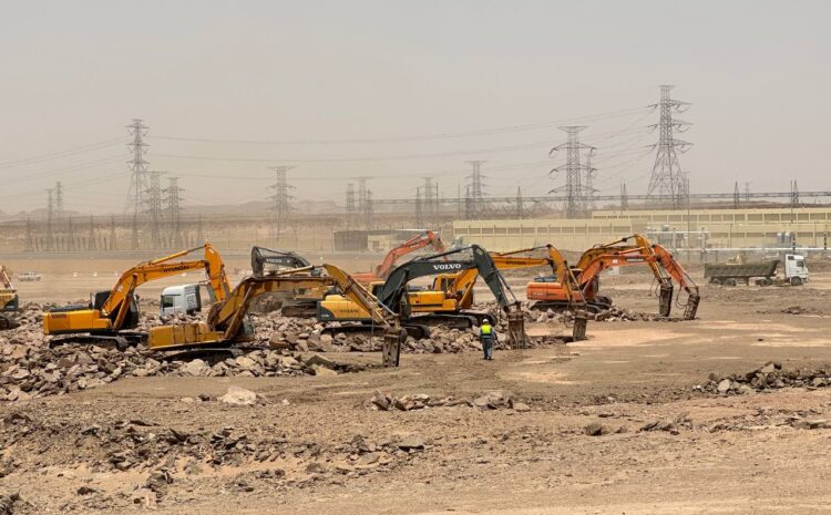  تنفيذ أعمال القطع والترحيل والتسوية